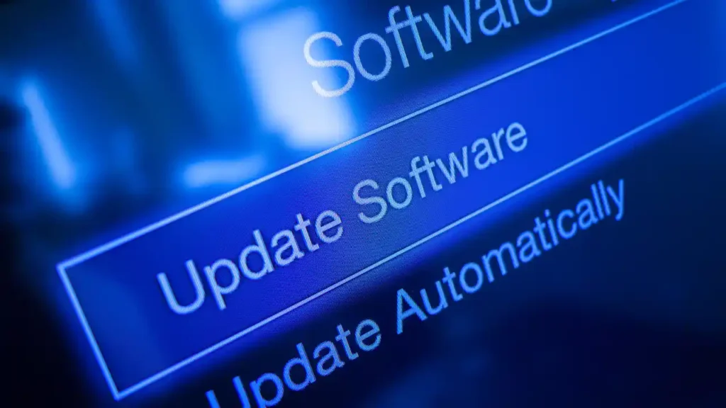 software-update-screen-menu-options