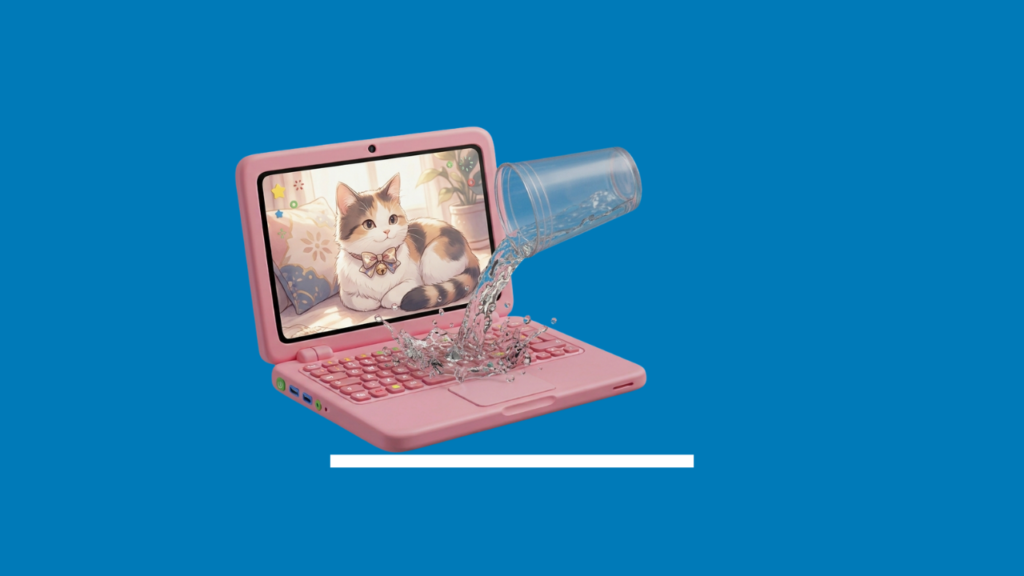 water damage spill perth laptop